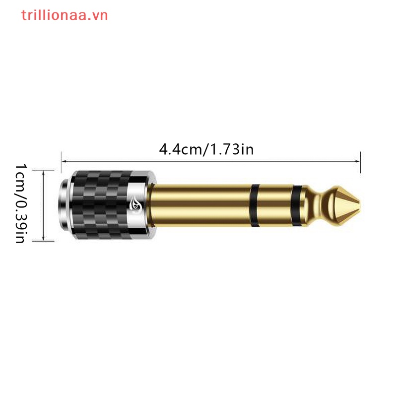 Đầu Nối Chuyển Đổi Âm Thanh Từ Giắc Cắm 6.35mm Sang Ổ Cắm 3.5mm 1 / 4 "1 / 8" 6.35 Sang 3.5 VN