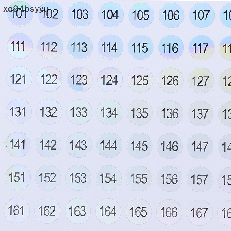 Nhãn Dán Số 1-200 Trang Trí Móng Tay Chống Thấm Nước Xo94Bsyu