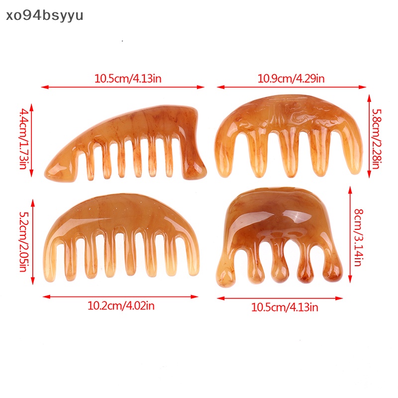 Lược Xo94Bsyu 1Xnatural Ox Răng Thưa Massage Chăm Sóc Tóc