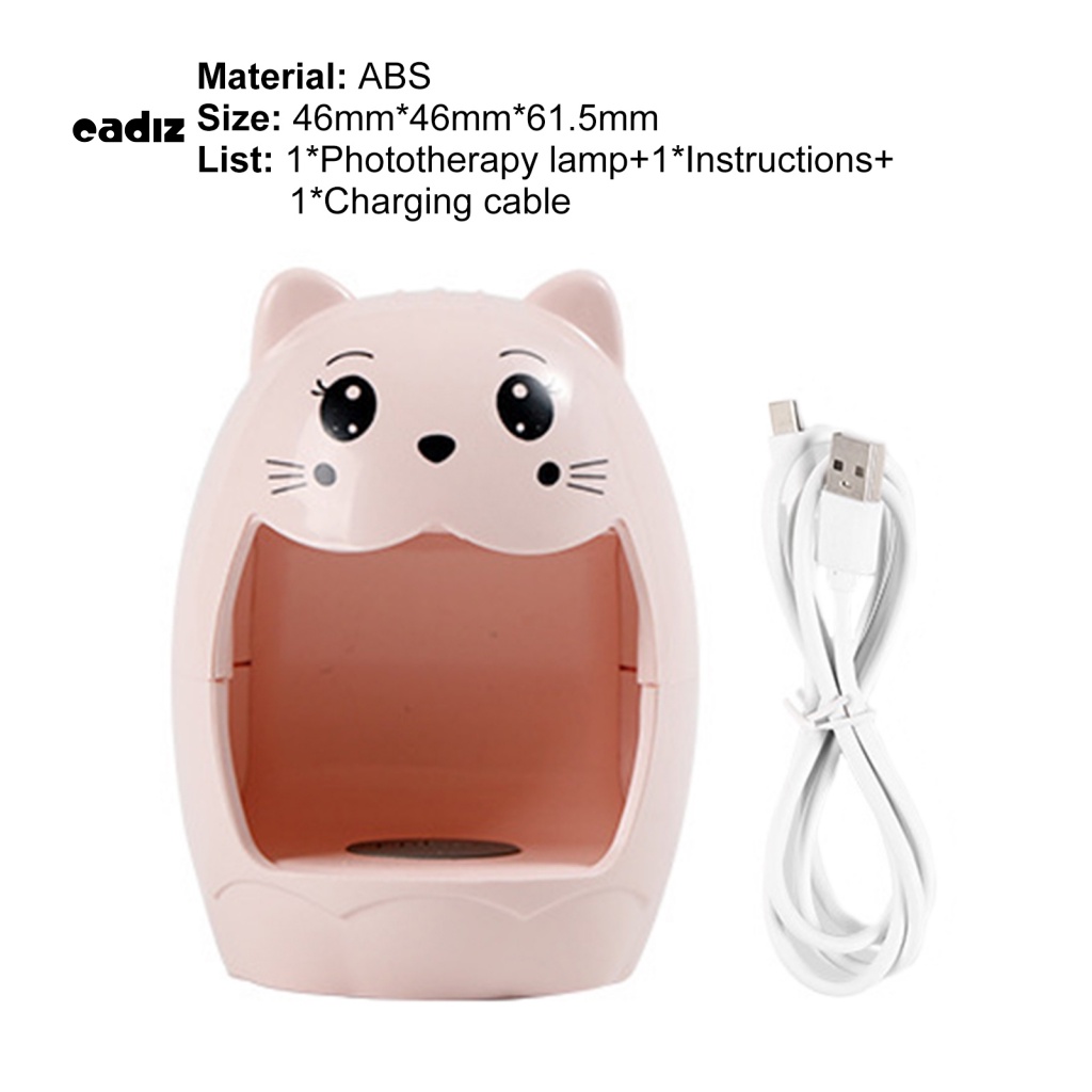 Đèn Hong Khô Móng Tay Bằng Tia UV Họa Tiết Hoạt Hình Dễ Thương Tiện Dụng Cho Gia Đình