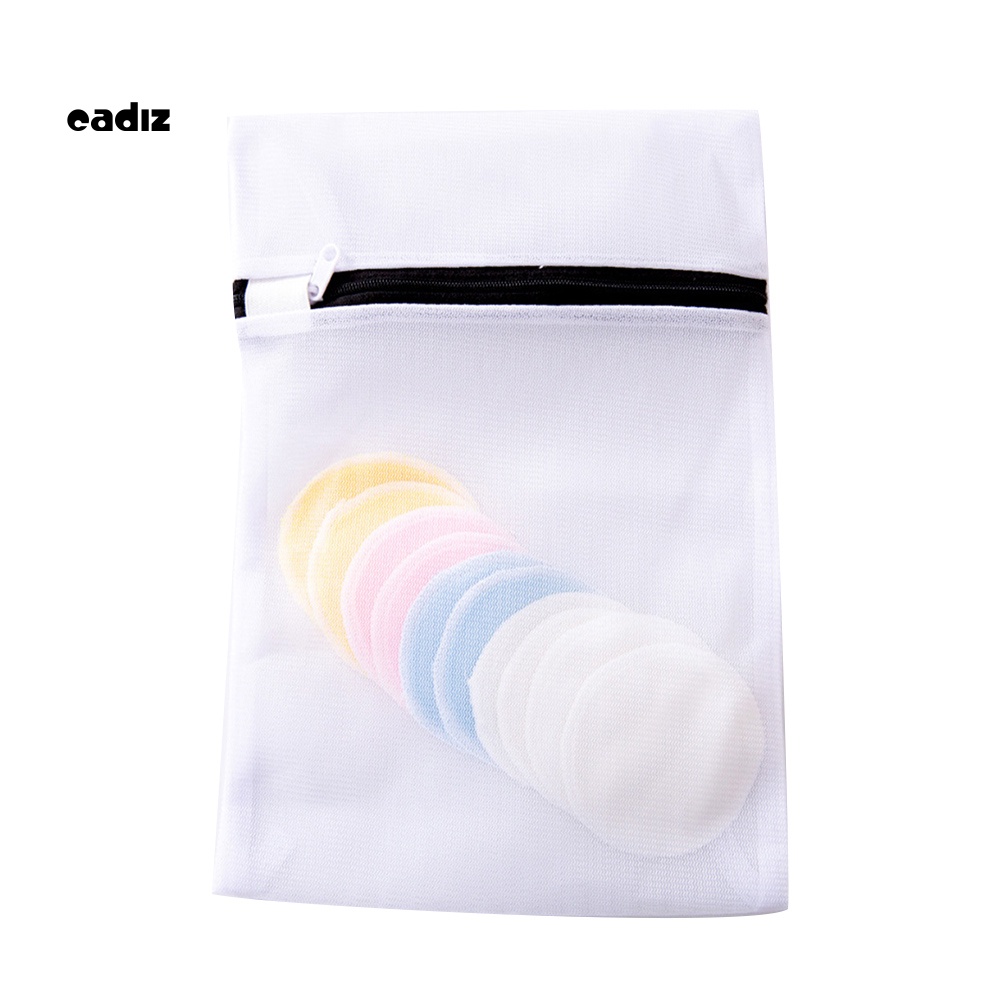 Set 16 Bông Tẩy Trang Mềm Mịn Có Thể Tái Sử Dụng Kèm Túi Đựng Tiện Lợi