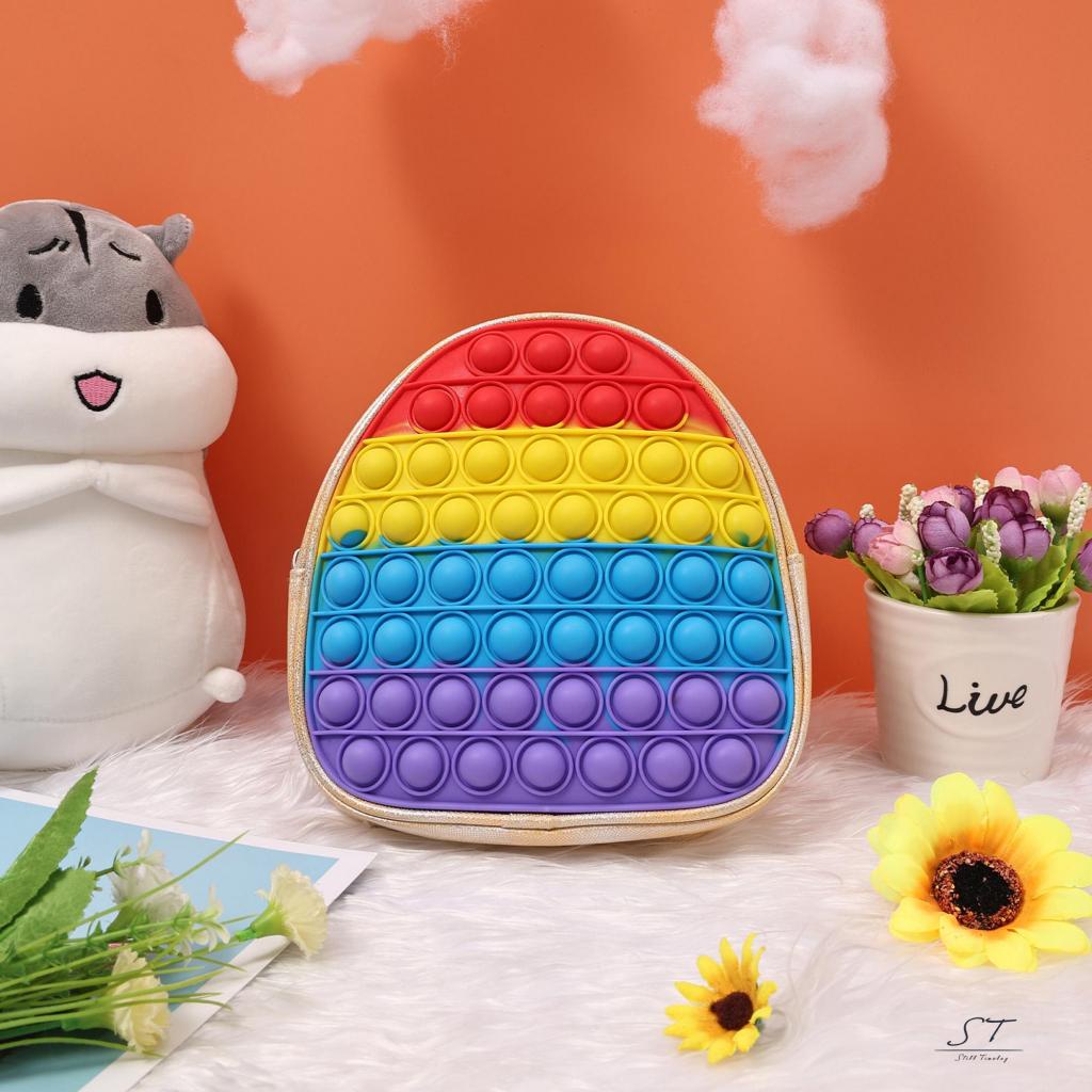 Ba Lô Bong Bóng CY03-Kids Trọng Lượng Nhẹ Vui Nhộn Đồ Chơi Nhấn Nút Cảm Ứng