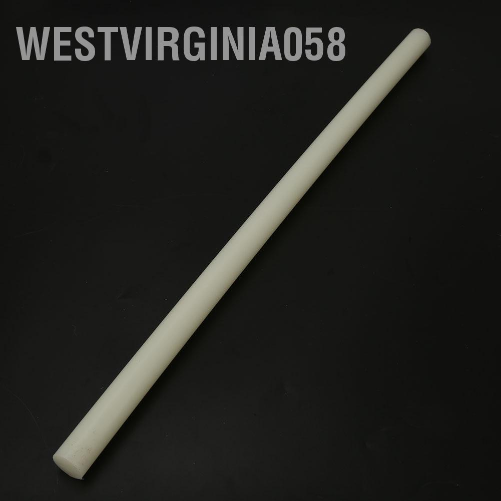 Westvirginia058 Thanh nylon tròn bằng nhựa chất lượng cao trắng Đường kính 20 / 35mm Chiều dài 500mm
