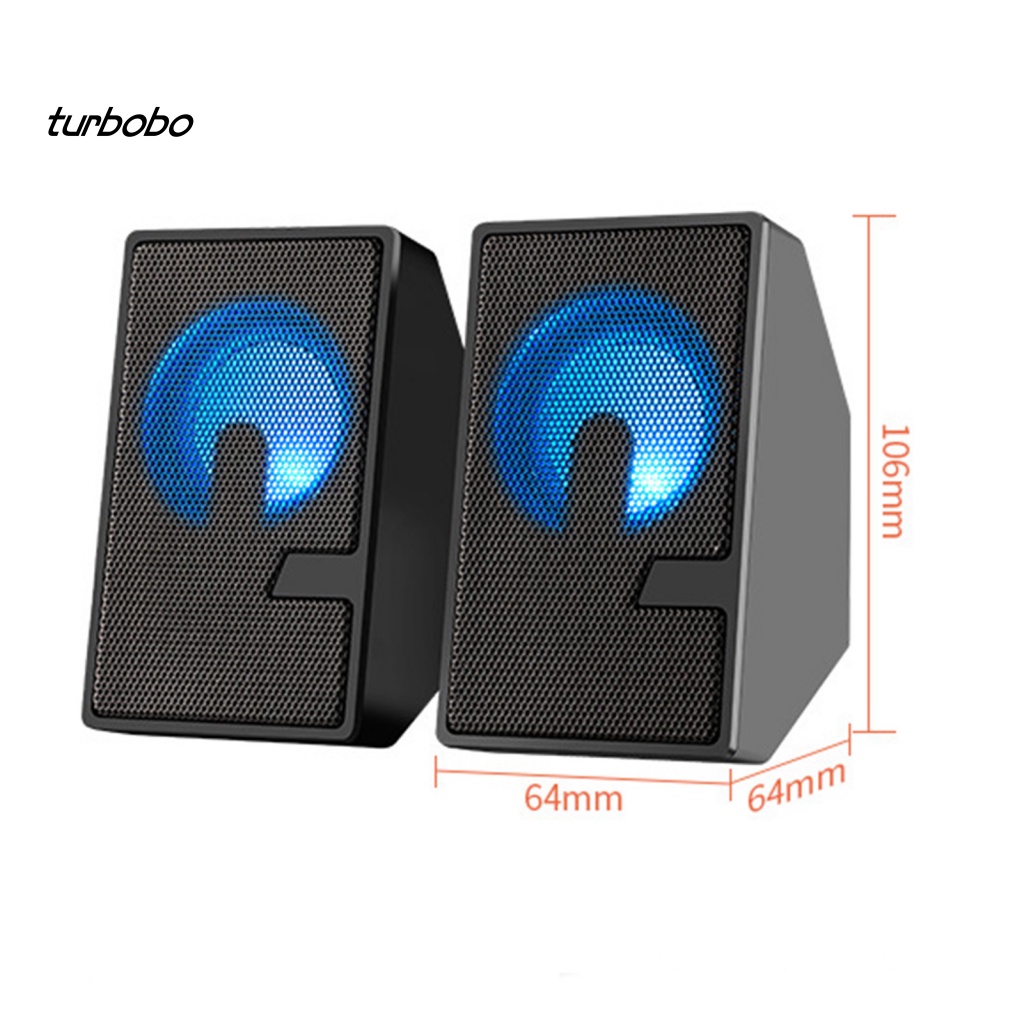 Loa Có Dây turbobo Âm Thanh Siêu Trầm Bằng Nhựa ABS USB Chống Từ Tính Cho Sân Vườn Ngoài Trời