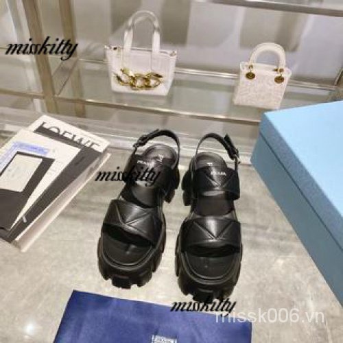 Giày Sandal Nữ Đế Xuồng Dày Hở Ngón Prd0608