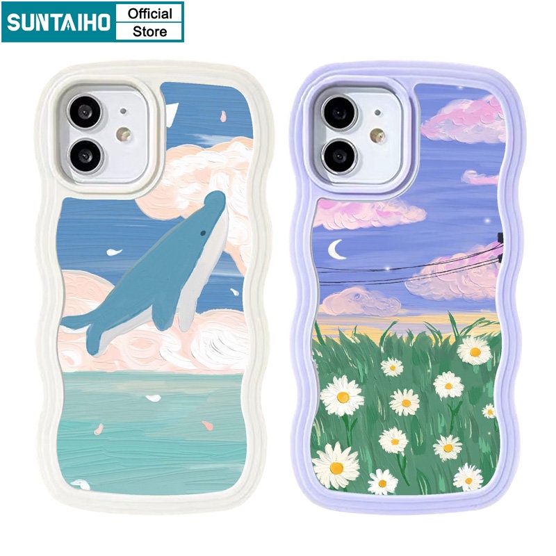 Suntaiho Ốp lưng ốp iphone Ốp Điện Thoại TPU Silicon Mềm Chống Sốc 2 Trong 1 Cho Iphone 11 Pro Max 7 8 Plus X XR Xs Xs Max 7 8 11 12 13 14 Pro Max