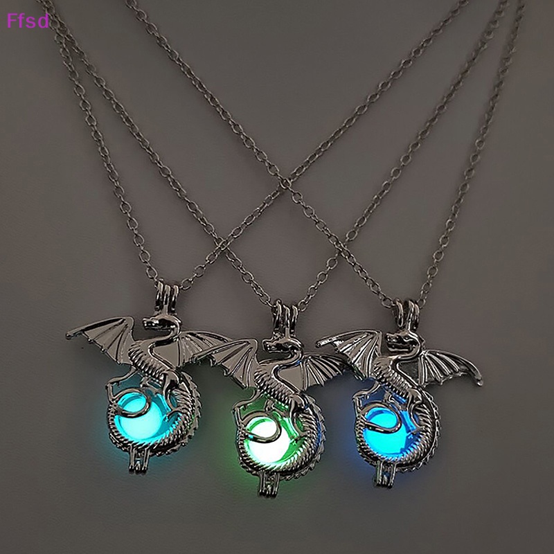 {Ffsd} Vòng cổ Hợp Kim Mặt Hình Rồng Phát Sáng Trong Bóng Tối Phong Cách Cổ Điển Cho Nam Giới Làm Quà Halloween