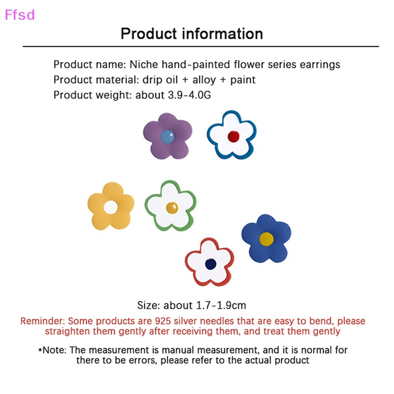 {Ffsd} Hoa Tai Dạng Kẹp Hình Hoa Nhiều Màu Sắc Ngọt Ngào Cho Nữ / Phụ Nữ / Tiệc Cưới Mới Bán Chạy *