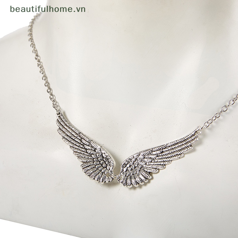 [beautifulhome] Vòng cổ Mặt Lông Vũ Và Cánh Thiên Thần Bằng Hợp Kim Cổ Điển Trang Sức Thời Trang Làm Đẹp Cho Nữ [beauty]