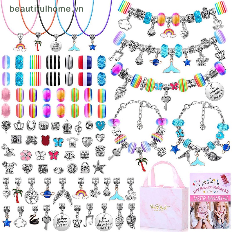 1 Bộ Hạt Charm Bằng Hợp Kim Dùng Làm Trang Sức DIY