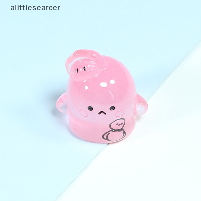 Bộ 5 Mô Hình Búp Bê Hoạt Hình Mini Bằng Nhựa Phát Quang Dễ Thương Trang Trí Nhà Cửa / Sân Vườn / Xe Hơi