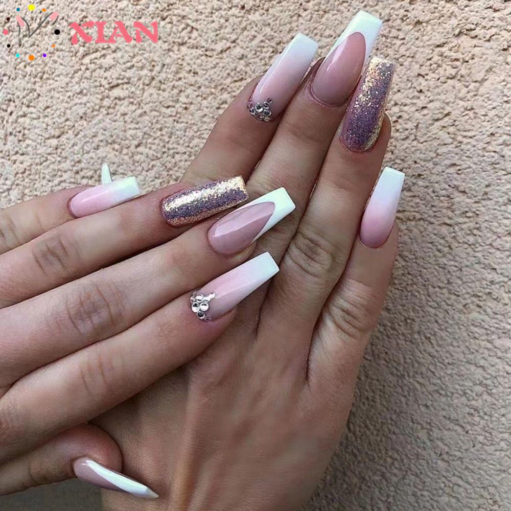 Set 24 Móng Tay Giả DIY Cao Cấp Chuyên Dụng