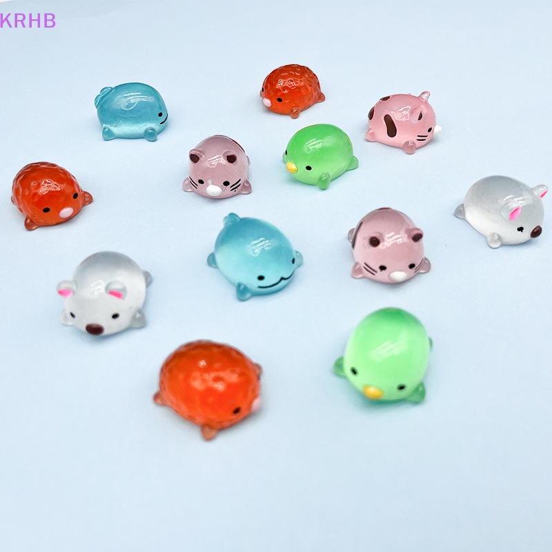 Set 5 Phụ Kiện Trang Trí Góc Phát Quang Nghệ Thuật Bằng Nhựa Resin DIY Mới