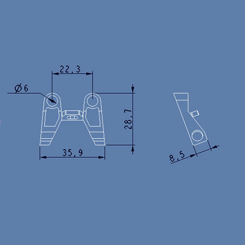 Khung Bảo Vệ Ăng Ten TBS 915 TPU In Hình 3D Cho TITAN XL SL iFlight XL V4 / SL