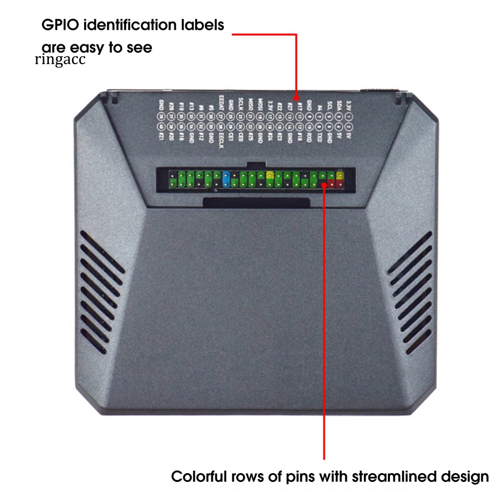 Hộp Đựng Bo Mạch Chủ Raspberry 4B Tích Hợp Quạt Và Nam Châm Chuyên Nghiệp