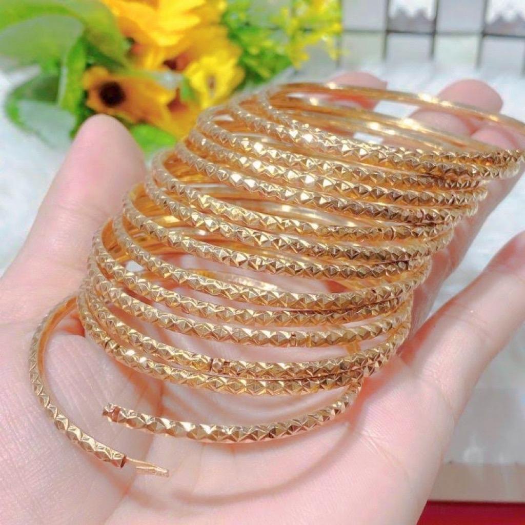 Ximen đồng đeo bền mẫu kim cương nhuyễn khoá lưỡi gà (tặng hộp đựng)
