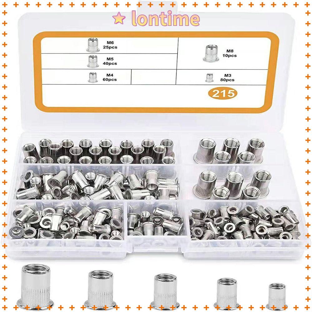 Bộ 215 Dụng Cụ Đinh Tán LONTIME M3 M4 M5 M6 M8