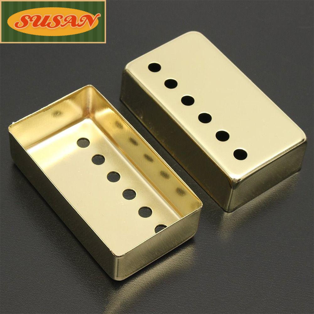 Susans 2 Cái Vỏ Kim Loại Chrome|Bộ Đồ Thời Trang Màu Đen Cá Tính|Phụ Kiện Cho Đàn Guitar Phong Cách LP