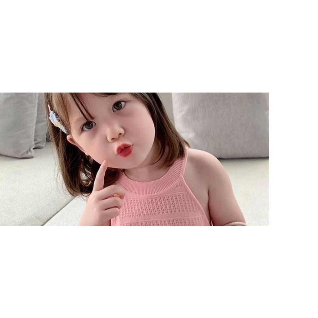 🍒muying🍒 Áo Ba Lỗ Cho Bé Gái, Áo Thun Hai Dây Bé Gái Mầu sắc, Áo Sát Nách thun tăm Hè Mềm, Co Giãn Tốt 12-40KG,  đủ size đến 40kg