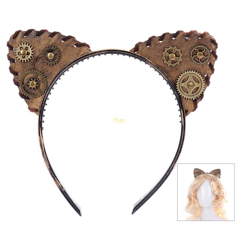 Băng Đô Tai Mèo Phong Cách Steampunk