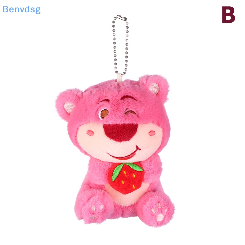Benvdsg &gt; Móc Chìa Khóa Hình Gấu / Dâu Tây Nhồi Bông Đáng Yêu Trang Trí Ba Lô / Ô Tô