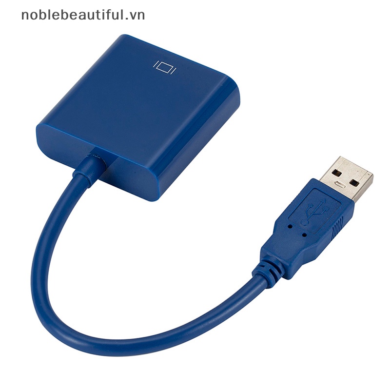 Cáp ChuyểN ĐổI Âm Thanh / Video USB 3.0 Sang Vga Cho Windows 7 / 8 / 10 PC 1080P