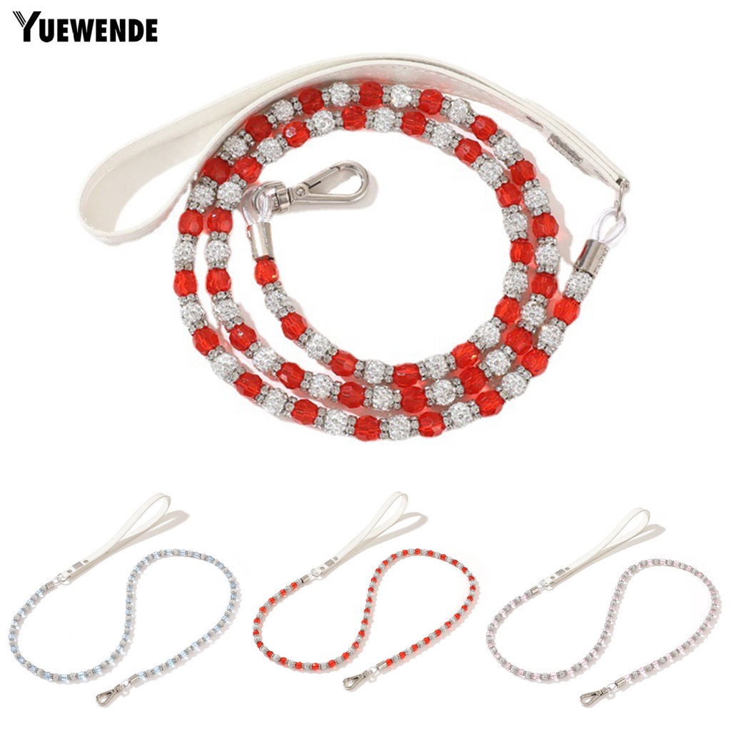 Dây Dắt Thú Cưng Đi Dạo Đính Hạt Nhiều Màu Thời Trang 1.25m