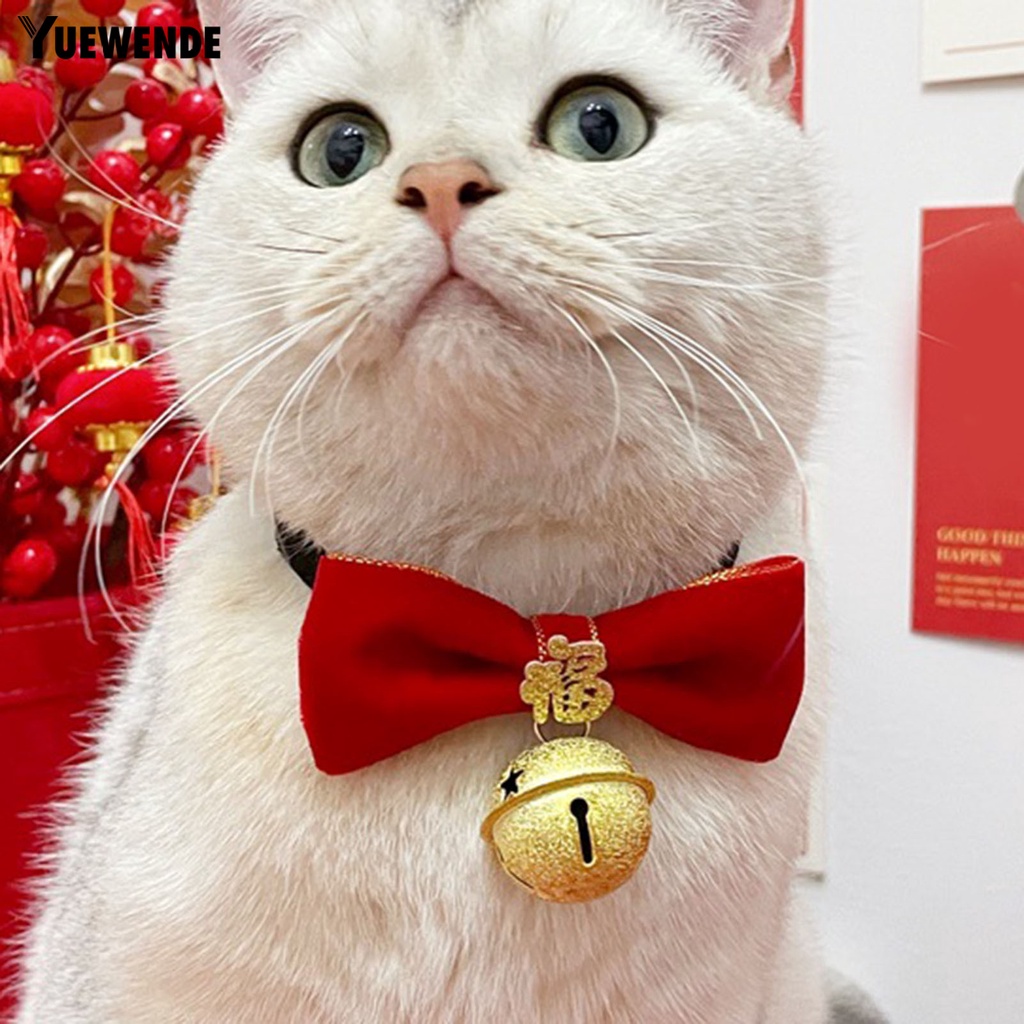Yq.e Vòng Cổ Polyester Siêu Mềm Bắt Mắt Theo Chủ Đề Năm Mới Cho Thú Cưng Tại Nhà