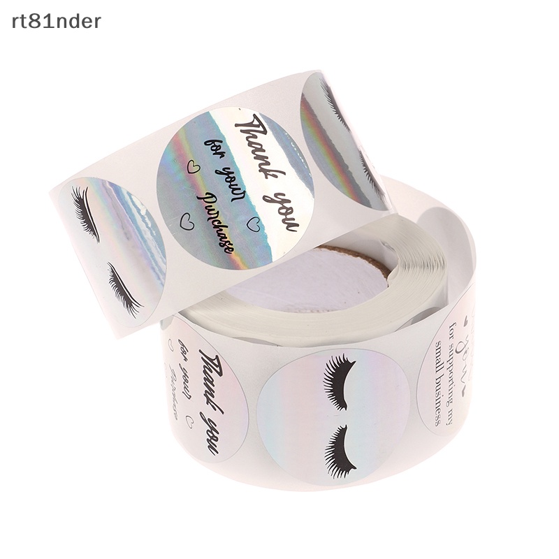 Bộ 500 Miếng Dán Lông Mi Giả Logo Thank You Trang Trí Công Sở