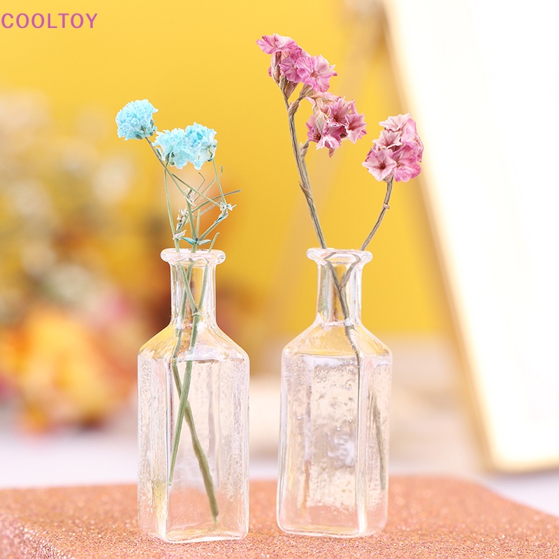 Bình Hoa Thủy Tinh Nhỏ Xinh Trang Trí Nhà Búp Bê Tỉ Lệ 1: 12