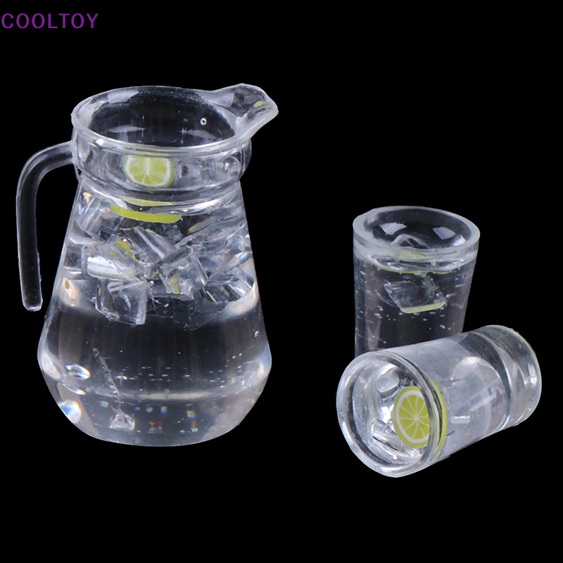Cooltoy set 3 Ly Nước Ép Chanh Trang Trí Nhà Búp Bê