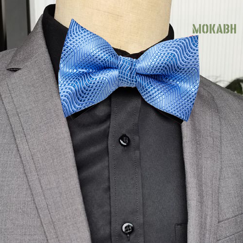 Cà Vạt Nơ Màu Trơn Hai Lớp Họa Tiết Thời Trang Có Thể Điều Chỉnh Cho Nam