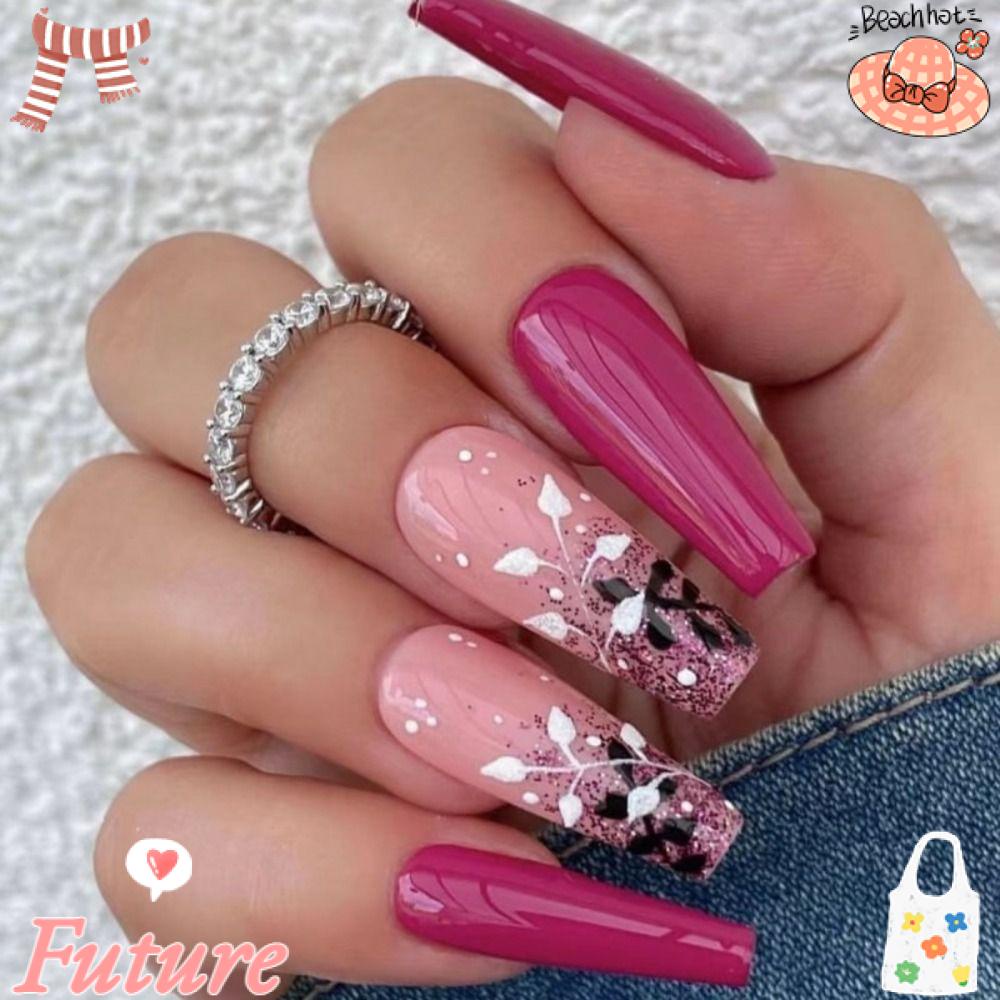 Bộ Móng Tay Giả Che Phủ Toàn Diện Có Thể Tháo Rời DIY