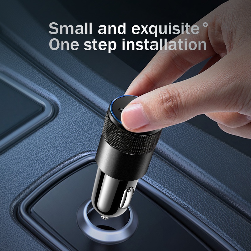 Bộ sạc xe hơi hợp kim nhôm USB + PD Small Steel Cannon Bộ sạc xe hơi điện thoại di động 3.1A
