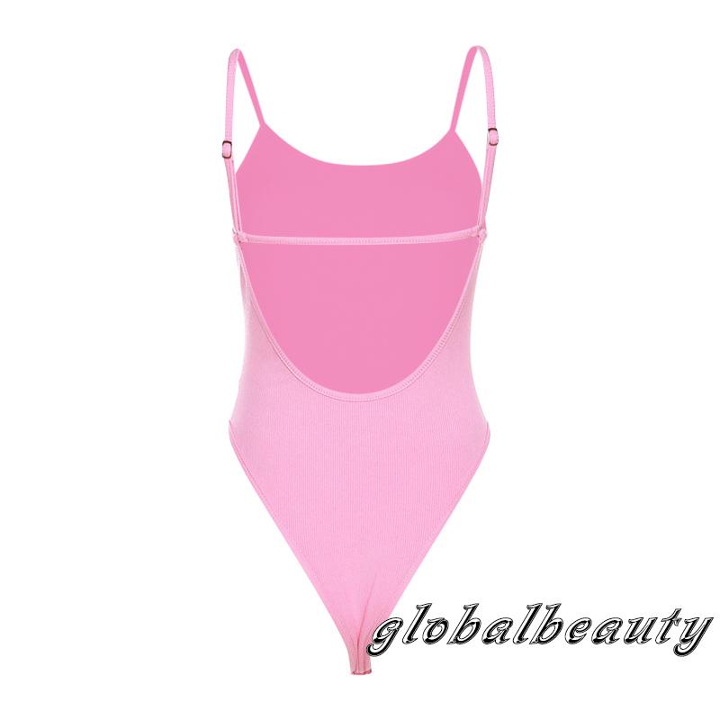 Áo Liền Quần Hai Dây Hở Lưng Màu Sắc Thời Trang Mùa Hè Cho Nữ