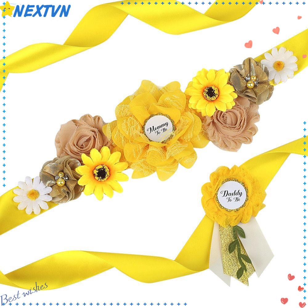 Thắt Lưng Co Giãn In Chữ Welcome Dành Cho Mẹ Bầu