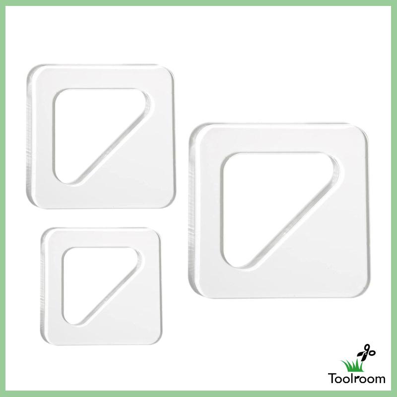 Bộ 3 Khuôn Acrylic Trong Suốt Dùng Làm Mộc Tiện Dụng