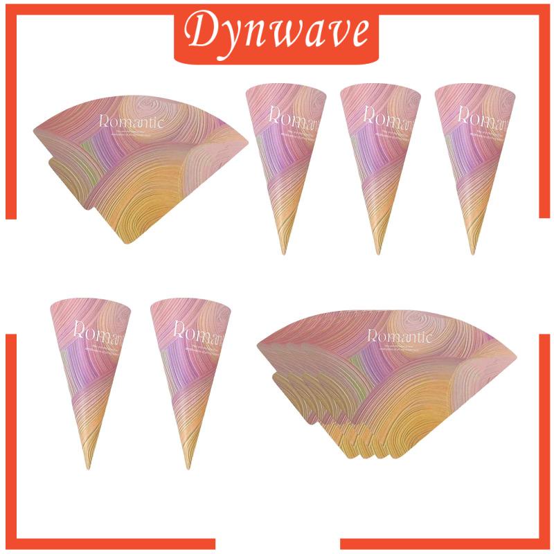 Bộ 10 Cánh Hoa Giấy Hình Nón Dùng Trang Trí Tiệc Cưới DIY