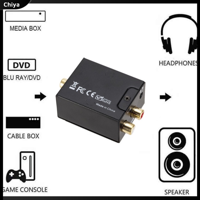 Bộ Chuyển Đổi Giải Mã Âm Thanh Kỹ Thuật Số Giắc Cắm 3.5mm Sang Analog Aux - rca L / r