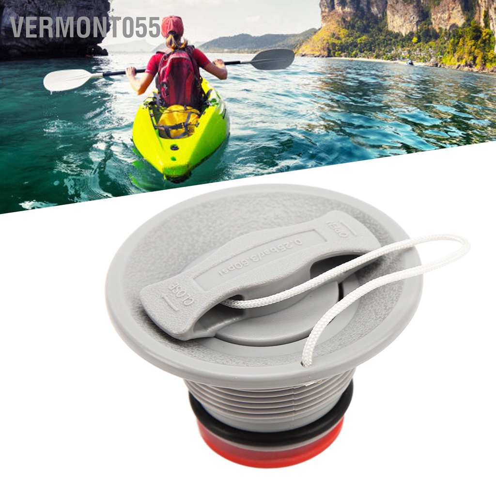 Vermont055 2 Chiếc Thuyền Kayak Van Không Khí Bơm Hơi Cắm Thay Thế Cho Cao Su Bèo Bè Xuồng 8 Răng Có Dây Che