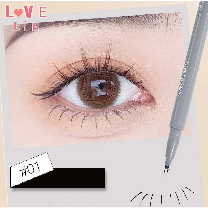 [lovelin] Bút Kẻ Mắt Dạng Lỏng Không Lem Chống Thấm Nước Kích Thước Mơ Mộng Hai Vuốt