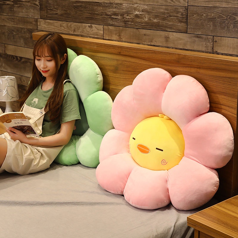 Đệm Tatami Tròn Dày Lót Sàn / Ban Công / Phòng Ngủ / Phòng Khách Hình Bông Hoa Xinh Xắn