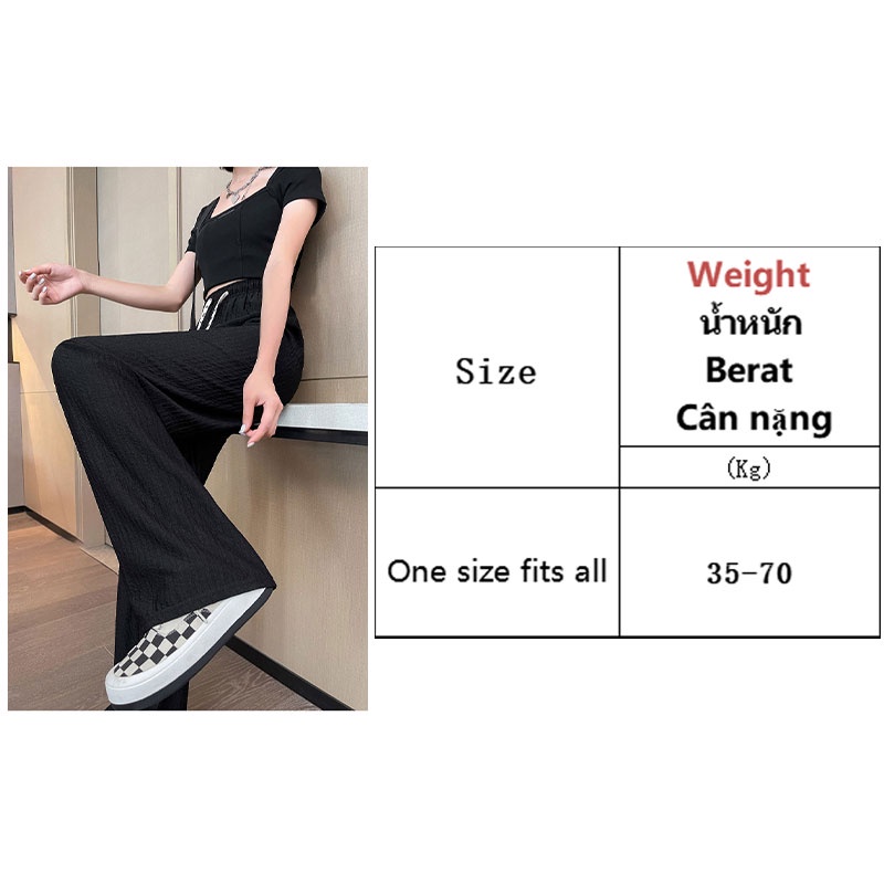 Quần Thể Thao Lưng Cao Ống Rộng Chất Liệu Lụa Mỏng Thời Trang Mùa Hè Cho Nữ