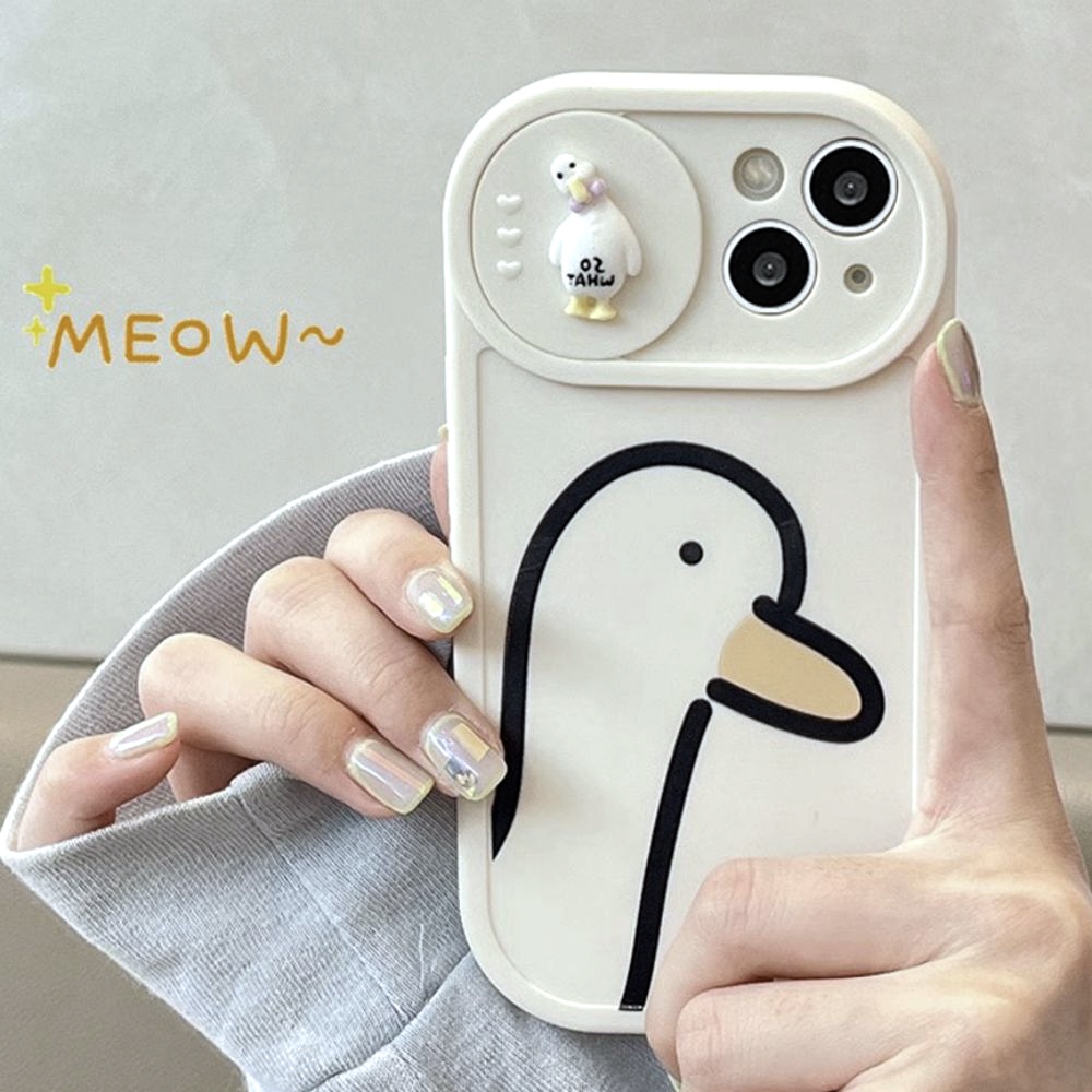 Ốp Điện Thoại Họa Tiết Vịt Hoạt Hình Cho Iphone 11 14 13 12 Pro Max Xs Xr 7 8 Plus