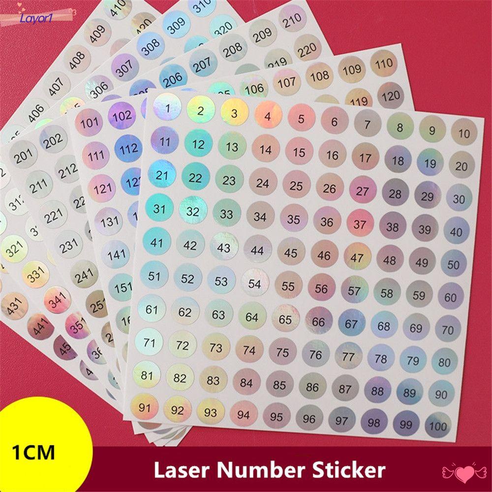 Nhãn Dán Hộp Đựng Đồ Tự Dính Thêu Số 1-500 LAYOR1 Tiện Dụng