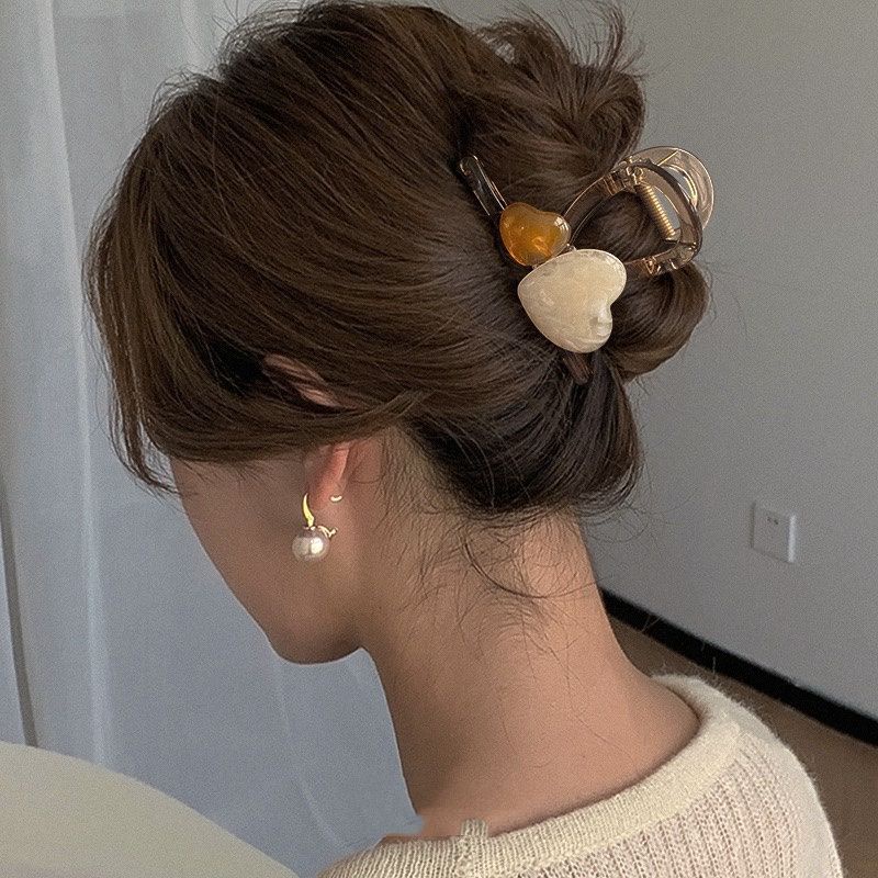 Kẹp Tóc Hình Trái Tim Phong Cách Mới Mùa Hè 2023