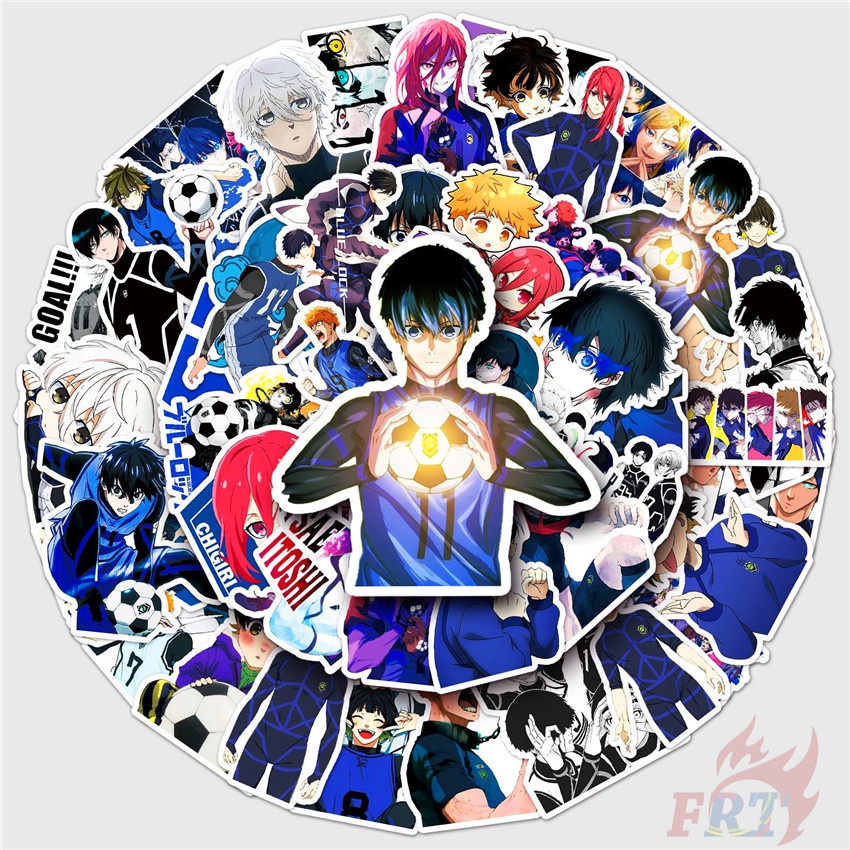 ❉ Set 03 Miếng Dán Màu Xanh Dương Trang Trí Ổ Khóa Series 03 ❉ Bộ 50 Sticker Chống Thấm Nước Họa Tiết Doodle Hợp Thời Trang