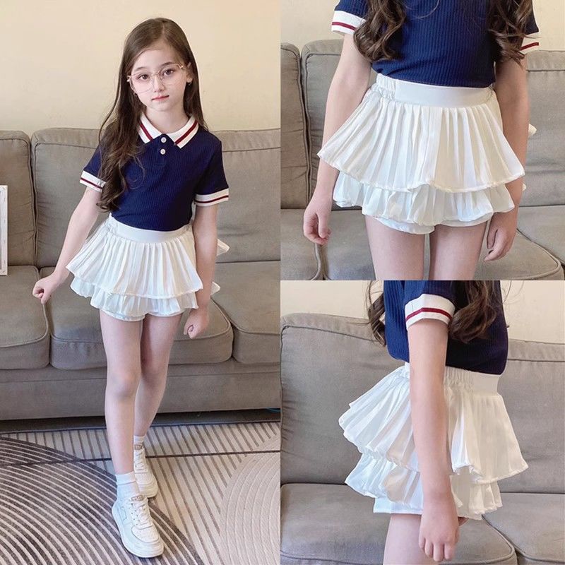 Chân Váy Pettiskirt Màu Trơn Phong Cách Phương Tây Thời Trang Mùa Hè 2023 Mới Cho Bé Gái