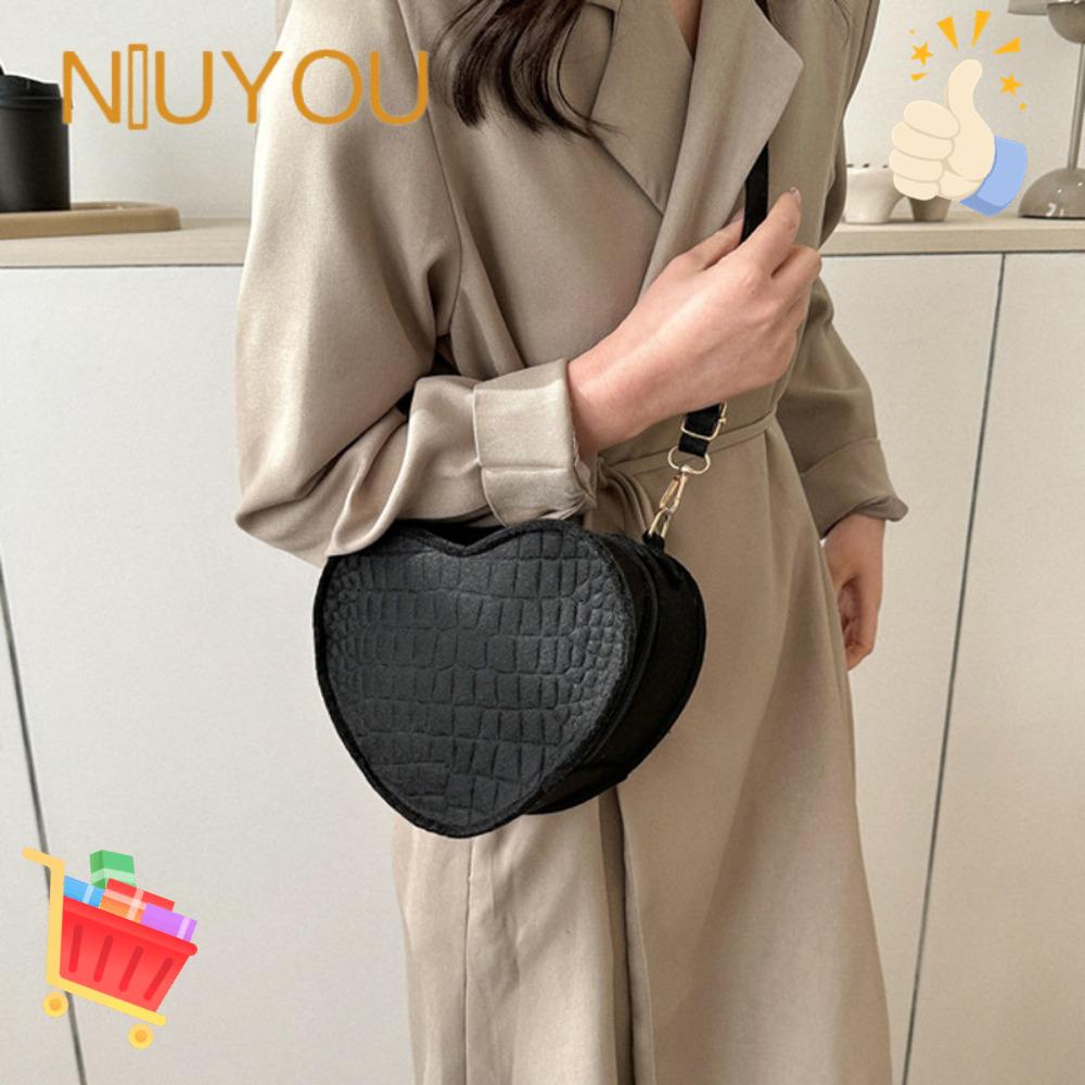 Túi Xách Nữ Họa Tiết Trái Tim Đơn Giản Thời Trang