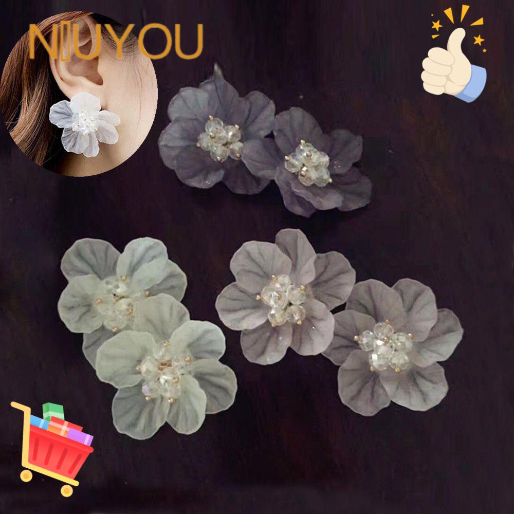 Bông Tai Hình Cánh Hoa Chất Liệu Acrylic Phong Cách Cổ Điển Thời Trang Cho Nữ